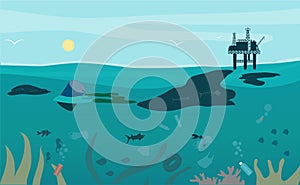 Ecological problems 3 flat horizontal banners web page design with hazardous waste air water pollution vector illustration