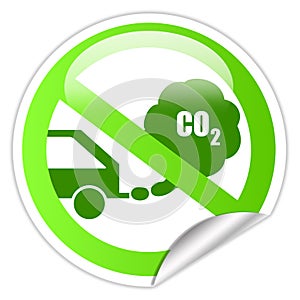 Ecological transport sticker