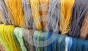 Ecological woolen threads