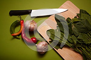 Ecologically pure spinach