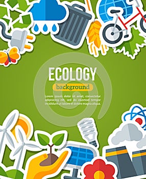 Ecology Background with Environment and Green