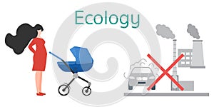 Ecology car plant Environmental pollution People
