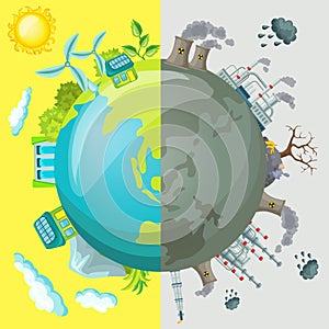 Ecology Cartoon Comparative Concept