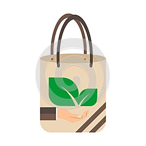 Ecology concept,eco-friendly fabric bag ideas
