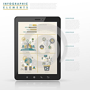 Ecology concept infographic template