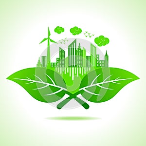 Ecology concept- save nature