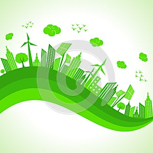 Ecology concept- save nature