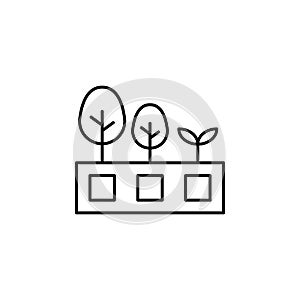 ecology, earth day, battery, tree icon. Element of mother earth day icon. Thin line icon for website design and development, app