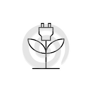 ecology, earth day, green energy icon. Element of mother earth day icon. Thin line icon for website design and development, app