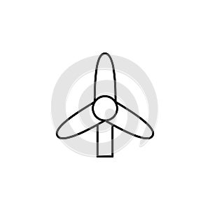 ecology, earth day, wind, energy icon. Element of mother earth day icon. Thin line icon for website design and development, app