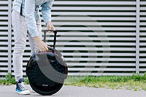 Ecology electric transport balancing unicycle