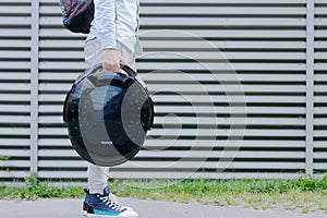 Ecology electric transport balancing unicycle