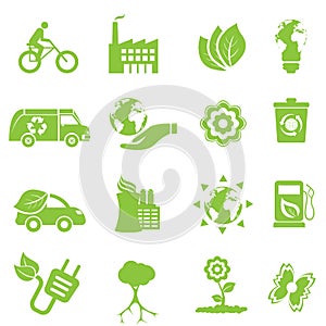 Ecology and environment icons