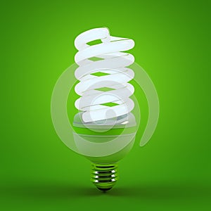 Ecology environment and saving energy, fluorescent light bulb concept of successful business. Energy saving solutions