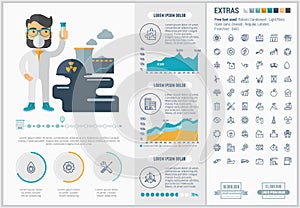 Ecology flat design Infographic Template