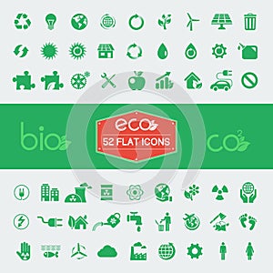 Ecology Flat Icon Set