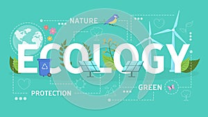 Ecology and green energy concept. Idea of alternative resources