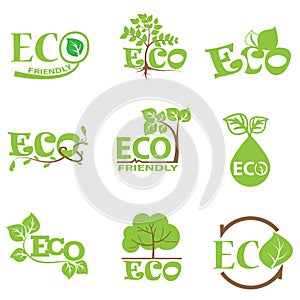 Ecology green icon set 5