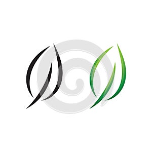 Ecology icon green leaf vector illustration design