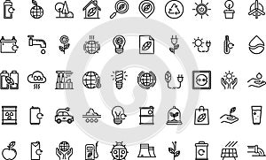Ecology icon pack High-Quality Vector Icons Collection with Editable Stroke. Ideal for Professional and Creative photo