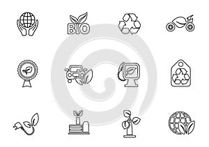 Ecology icon set