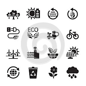 Ecology icon set 7, vector eps10