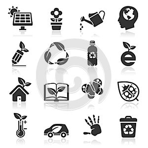 Ecology icons set.