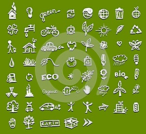 Ecology icons for your design