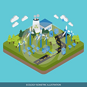 Ecology Isometric Design