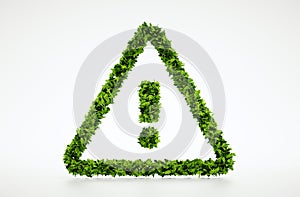 Ecology leaf attention symbol