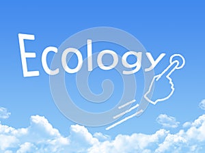 Ecology message cloud shape