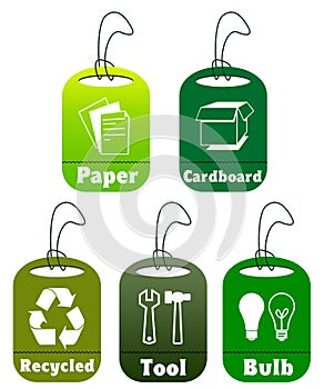 Ecology and recycle tags