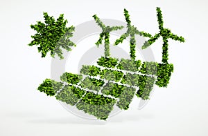 Ecology sustainable energy concept