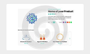 Ecomerce Product Store Web Template - UI Web Design