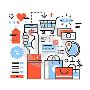 Ecommerce business concept