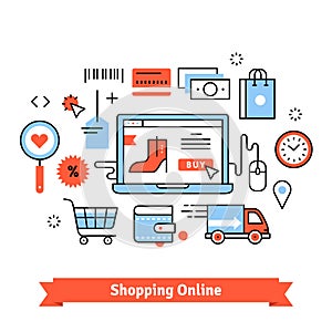 Ecommerce business concept photo