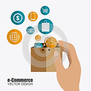 Ecommerce design, vector illustration.