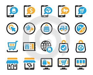 Ecommerce icon set