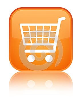 Ecommerce icon special orange square button