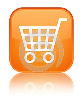 Ecommerce icon special orange square button