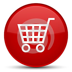 Ecommerce icon special red round button