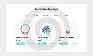 Ecommerce Product Store Web Template - UI Web Design