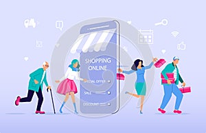 Ecommerce retail for customer application