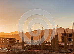 Economic crisis Abandoned construction in Egypt