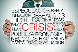 Economic crisis, in spanish