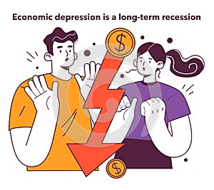 Economic depression, financial rate crash. Global financial turmoil.