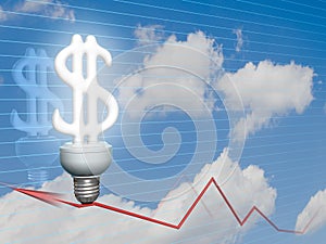 Economic Dollar bulb