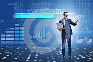 Economic recovery concept after the crisis