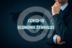 Economic stimulus after covid-19 concept