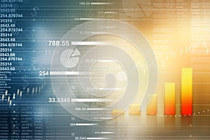 Economical stock market graph